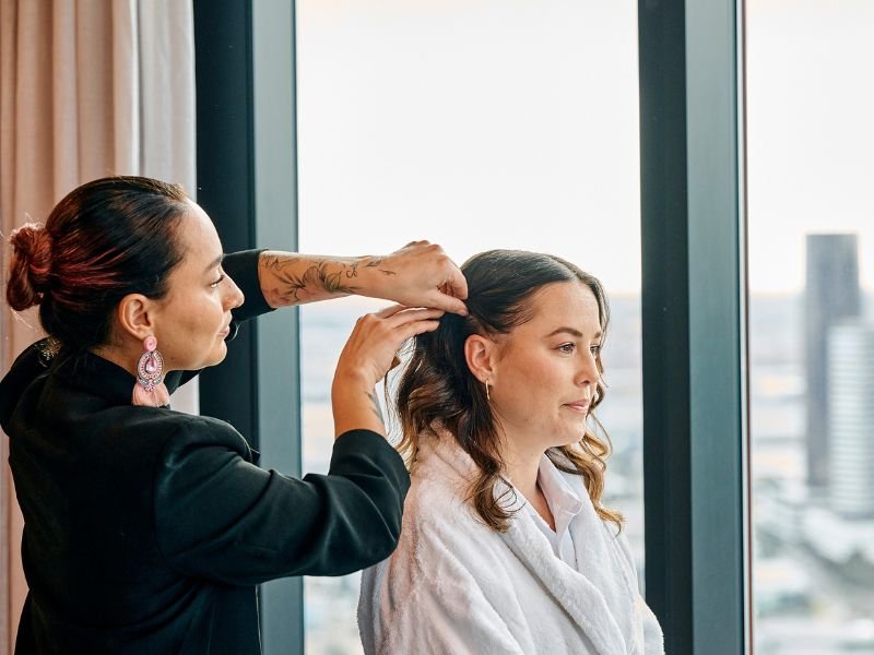 wedding hair and makeup melbourne